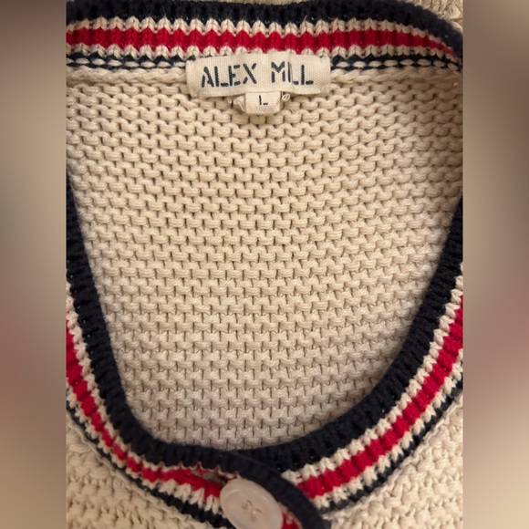 Alex Mill Emmy Cardigan Sweater And Cami Ivory Set Size L - Picture 7 of 9